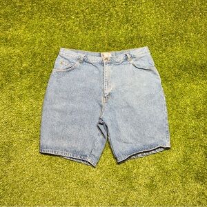 Vintage 90’s CornerStone Denim Jean Shorts Jorts Mens Size 40 Light Wash Baggy
